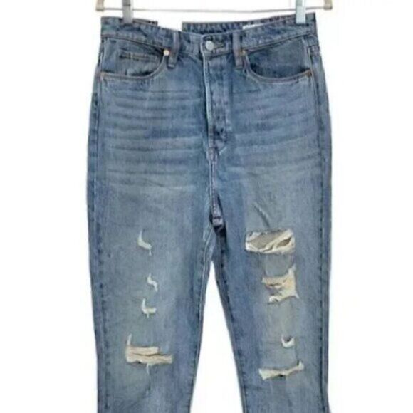 The Cooper Slim High Rise Medium Wash Straight Leg Blank NYC Jeans 24 - Picture 4 of 12